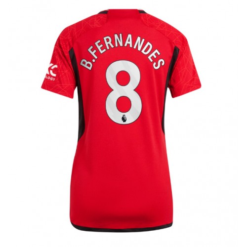 Manchester United Bruno Fernandes #8 Domaci Dres za Ženska 2023-24 Kratak Rukav